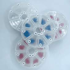 Mi fan 5D mix màu - dày 0.07 - Mix 9-15mm (1000 Fan/Hộp) cong C-CC-D